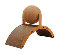 Cat Scratching Ball Vertical Scratching Board, 13,78 x 10,24 x 5,91 pouces, Corrugated Base Design, Interactive Kitten Toy, Ideal for Apartment, Living Rooms, Window, Patio, Outdoor Use