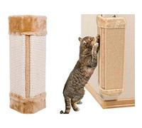 Cat Scratching Board 19 inch | Sisal Hemp Guards Furniture & Wallpaper | Wall Mount Cat Scratcher for Corner/Floor/Horizontal | Sturdy Woven, Stress Relief