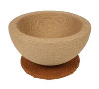 Cat Scratching Board, 2 en 1 Sisal Cat Cat Scratch Lounge Lounge, 14,2 X 15,2 X 7,9 Pouces Cat Scratch Pad Bol pour Chaton, Protecteur de Meubles de Cat Claws, pour Les (Style équilibré (Fond Rond))
