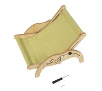 Cat Scratching Board, 2-in-1 Cat Scratching Chair Adjustable Different Slopes Cat Lounge Chair All Seasons Universal Foldable Wooden Mini Beach Chair for Cat