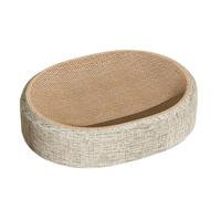 Cat Scratching Board, 2 in 1 Scratcher Mat with Kitten Bed, 16.14x12.2x3.94 inches Comfortable Sleep & Relaxation, Oval Pad for Indoor Cats, Pet Sleeping, Scratch, and Multipurpose