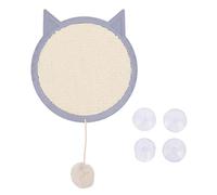 Cat Scratching Pad with Strong Suction Cups | Furniture Guard for Wall & Floor | Sisal Scratcher Mat Sturdy for Cats | 4 Suction Cups, 12.6x11.5in (Style B)