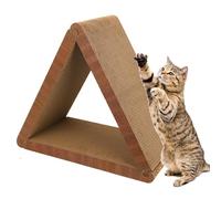 Cat Scratching Pads, Triangular Shape Scratch Pad, Detachable Design, Mental and Physical Exercise Companion, Suitable for Small, Medium, Large Breeds, Interactive Play for Kittens, 48.5x45x23cm