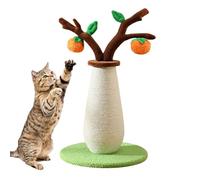 Cat Scratching Post - 22.44x12.99in jouet d'arbre de kaki pour les chats intérieurs, soulagement du stress enrichissant comportemental avec fonction d'escalade, formation de stimulation mentale pour a