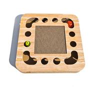 Cat Scratching Post - Ensemble de Meubles à gratter Multi-étages, Surfaces de Mensonge Douce | Centre de Jeu interactif avec des Boules de Cloche, des Troncs de sisal Robustes de la Construction