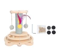 Cat Scratching Post, Kitten Scratcher Post Versatile Sturdy Interactive Cat Training Climbing Tree Scratching Post for Home