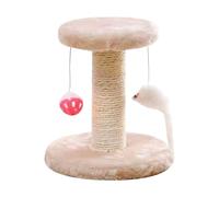 Cat Scratching Post, Kitten Training Tree, Encourages Healthy Claw Behavior, Compact Yet Sturdy Base, Sisal Cat Tower for Kittens, Adult Cats, Entertainment, Home, White