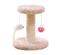 Cat Scratching Post, Sisal Scratch Tower, 7.87x7.17x7.09 inches Interactive Hanging Toy, Vertical Climbing Tree, Furniture Protector for Indoor Cats, Kitten Training and Enrichment