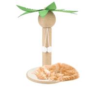 Cat Scratching Post Sisal Sturdy Space Saving Vertical Design Cat Tree Scratcher for Indoor Home Use Durable Sisal Material Cute Look Stable Structure