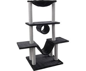 Cat Scratching Tree Hamza Black 60x57x122 cm FLAMINGO