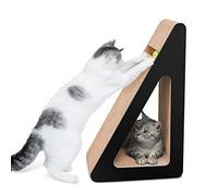 Cat Scrather Lounge Lit, padboard incliné avec Jouet à Balle et Catnip [68 x 36 x 27 cm;Angles Multiples, Carton et Construction durables]