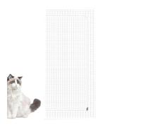 Cat Screen Door - 78.74 inch Reinforced Pet Barrier | PC Mesh Zipper Door - Thickened Net Screen with Zipper Closure for Ventilation and Controlled Access, Ideal for Puppies Kittens Indoor Rooms