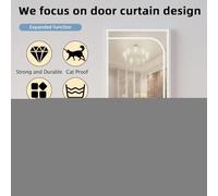 Cat Screen Door - PC 200cm 200g, Anti-Cat Scratch Mesh, Zipper Closure Barrier | Reinforced Indoor Pet Gate for Living Room, Bedroom, Kitchen, Entryway, Garage, Patio, Balcony Access