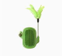 Cat Self Groomer, Massage pour Chat, 2 PièCes Brosse pour Chat, Brosse De Toilettage Con BâTonnet pour Cat, Peigne De Massage Auto-Nettoyant à Angle Mural