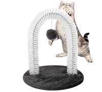 Cat Self Groomer, Self Grooming Arch Brush, 13.78x9.84x12.99 Inches Shedding Hair Remover Tool, Non-Slip Massage Scratching Pad Design, for Furniture Protection Home Pet Care