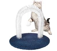 Cat Self Groomer, Self Grooming Arch Cats Brush, 13.78x9.84x12.99in Shedding Hair Remover, Scratching Pad, Non Slip Massage Toy, Furniture Protection Tool for Kittens, Dogs