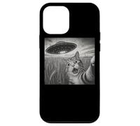 Cat Selfie With Alien UFO Shirt Funny Cat UFO Invasion Coque pour iPhone 12 mini