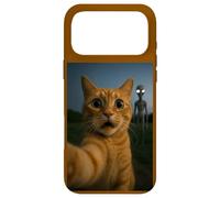 Cat Selfie with Alien with White Eyes Funny for Kids Adults Coque pour iPhone 17 Pro Max