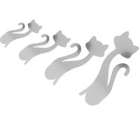 Cat Shape Mirror Wall Stickers Home Living Room Bedroom DIY Wall Art DecorationsSilver