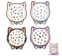 Cat Shaped Wooden Puzzle 135 Piece Jigsaw for Adults with Display Stand