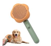 Cat Shedding Brush, Deshedding Comb Tool, Pet Grooming Brush, Soft Massage Bristles, Ergonomic Non-Slip Handle, Blue, Long and Short Hair for Cat Dog Indoor Bath Grooming