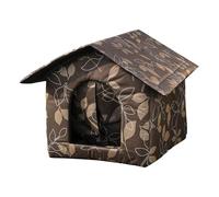 Cat Shelter - Oxford Cloth Cat House Outdoor | Sturdy Heated Dog House | Winter Warm Cat Bed | Winter Resistant Feral Cat House | Easy to Assemble Dog Pets House | Cat Kennel Pet House for Outdoor