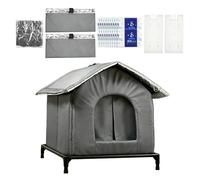Cat Shelter, Warm Outdoor, Removable Dog Pad Comfort, Medium Pet House with Support, Apartment Garden Enclosure with Design, Home Accessories for Parents Breeders Animal Lovers and Daily Use