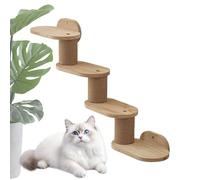 Cat Shelves, Wall Mounted Climber, Wooden Floating Ladder, Stairs Scratcher, Playground Station, Indoor Use, Windowsill, Ceiling, Bookshelf, Cat Activity Area 31.5x18.9x6.02 inches