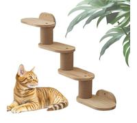 Cat Shelves Wall, Wall-Mounted Shelves, Wooden Floating Climber Ladder Stairs, 31.5x18.9x6.02 Scratcher Playground Station for Indoor Use, Windowsill, Ceiling, Bookshelf Furniture