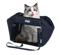 Cat Shoulder and Carrier Bag, Portable Dog Tote Pouch, Pet with Detachable Strap, Soft Breathable, Secure Comfortable for Travel, Vet, Walking, L.50x30x28cm, S.40x23x24cm