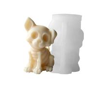 Cat Silicone Mold,3D Cute Scary Easy Release DIY,Skeleton Cat Dog Candle Mold - For DIY Enthusiasts Craft Lovers, Soap Epoxy Resin Statue Plaster Ornament