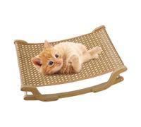Cat Sisal Chair, Beach-Style Kitten, 21.46x14.29in Rocking Recliner, Friendly Cooling Pet Sofa, Portable Lounger Scratch for Balcony, Living Room, Apartment, Garden, Hot Days