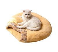 Cat Sleeping Bag Bed - Cute Pet Bed Cat Sack Hide Cave | Soft Warming Plush Semi-Closed Cat House Bed for Kittens & Small Dogs | Cozy Fleece Cat Cave with Anti-Slip Bottom, Indoor Hideaway for Puppies