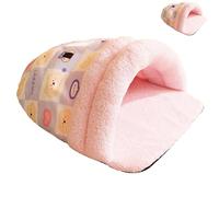 Cat Sleeping Bag | Foldable Cat Nest Slipper Shape | Warm Dog Crate Mat | Winter Pet Bed, Cute Kitten and Bunny Cuddler, Thickened Cozy Bed for Indoor Cats, Dogs, and Puppies, Ideal for Pet Lovers