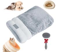 Cat Sleeping Bag for Indoor Cats,Cat Bed Cave Sleeping Bag,360° Warm Semienclosed Cat Sleeping Bag Bed,Large Pocket,Cat Hideaways Pet Snuggle Sack for Kitten Puppy (Blue, L(Within 8kg))
