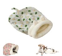 Cat Sleeping Bag for Indoor Cats, Cat Nest Bed, Soft Plush Snuggle Sack, 360° All-Around Warmth & Large Pocket (Grey)