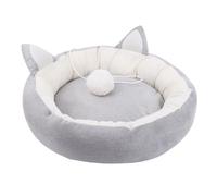 Cat Sleeping Cushion, Dog Pet Nest, Small Cat Bed, Medium Dog Cushion, Cozy Pet Nest, Comfortable Cat Bed, Stylish Pet Bed, Cat Ear Cushion, Plush Pet Mat, Cat Bed with Ears for Pets Sleeping Time