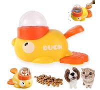 Cat Slot Machine Treat Dispenser, Cat Treat Slot Machine, Fun Duck-Shape Design for Interaction Treats Feeder, with Button (1PC)