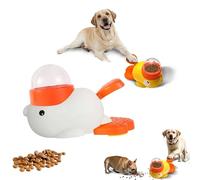 Cat Slot Machine Treat Dispenser, Interactive Duck Frenchie Toy, 2-in-1 Dog Interactive Slow Feeder Dog Food Puzzle Toy for Small & Medium Dogs, Reduces Bloating Anti-Gulping for Fun Mealtime (White)
