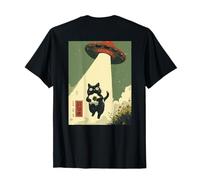 Cat Soccer UFO Abduction Art Japonais T-Shirt