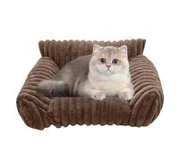 Cat Sofa Bed, Plush Pet Couch, 19.69x15.75x7.87inches, Chew-Proof Dog Lounger, Soft and sturdy Fabric, Easy-to-Clean Design, Medium Size, Ideal for Patio, Bedroom, Living Room, Car, Apartment,