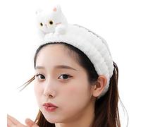 Cat Spa Headbands - Cute Face Wash Hairband for Skincare Makeup | Soft Plush Hair Wrap with Stretch Fit, Comfortable Shower Bath, Facial Cleansing for Relaxation at Home Skin Care Routine