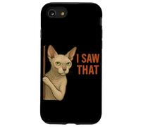 Cat Sphynx drôle J'Ai vu cet Humour de Chat sans Poils Coque pour iPhone SE (2020) / 7/8