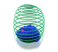 Cat Spiral Toy - Colorful Fun Stretchable Pet Games | Interactive Stimulating Moving Toys For Home Outdoor Play Training Exercise Mental Stimulation Scratching Post Climbing Floor Travel Indoor