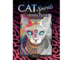 Cat Spirits Coloring Book: Book 1
