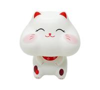 Cat Statue - Chat solaire chanceux. Secouez vos bras et hochez la tête. belle statue de chat dorée, qui apporte prospérité et bonheur. décoration à collectionner pour votre voiture