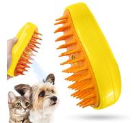 Cat Steamy Brosse 3 En 1 Brosse à Vapeur Auto-nettoyante, Brosse Vapeur Pour Chat Pour Massage, Brosse De Toilettage Pour Animaux De Compagnie, Brosse Pour Chats à Poils Courts Et Longs (Jaune)
