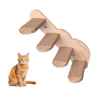 Cat Steps for Wall, Solid Wood Floating Stairway, 9.45x7.87x3.94 inches Safe and Elegant Kitten Shelves, Perches for Bedroom, Living Room, Indoor Use in Small Spaces