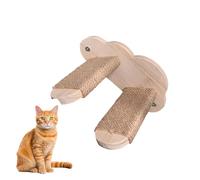 Cat Steps for Wall, Solid Wood Floating Stairway, 9.45x7.87x3.94 inches Safe and Elegant Kitten Shelves, Perches for Bedroom, Living Room, Indoor Use in Small Spaces