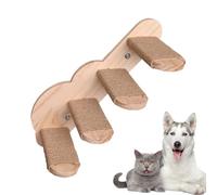 Cat Steps Wall, Solid Wood Wall Floating Stairway, Safe Elegant Kitten Shelves Perches, Space-Saving Climbing Furniture for Bedroom Living Room and Indoor Small Spaces